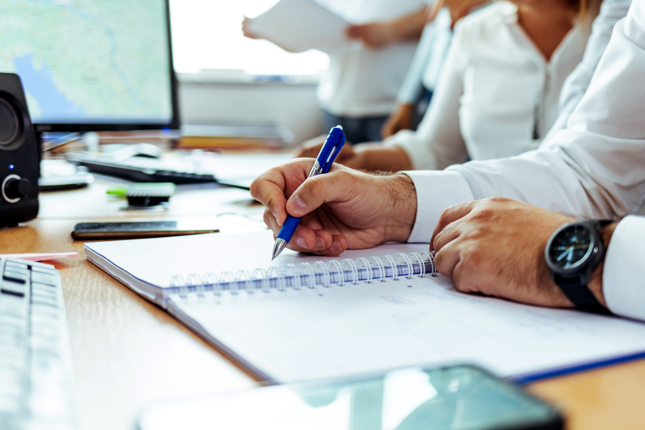 wolf-and-company-taking-notes